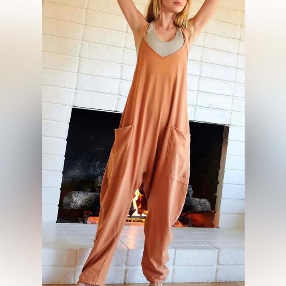 FREE PEOPLE ONESIE HOT SHOT in Toasted Coconut NWOT sz M
